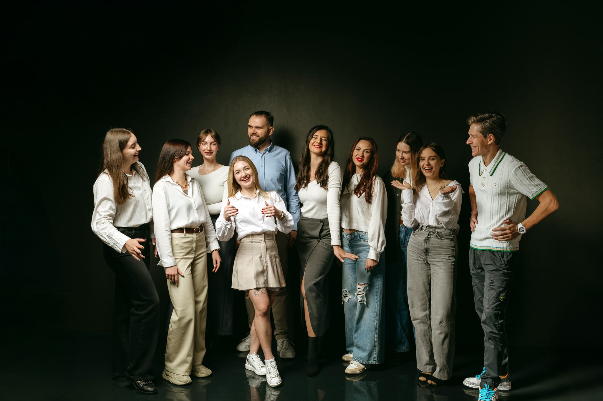 Teamwork of the development team on a new product